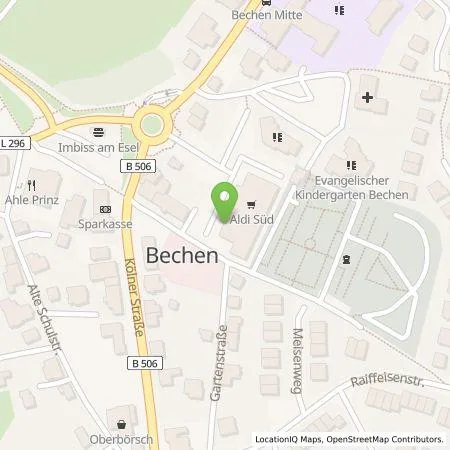 Standortübersicht der Tankstelle ALDI SÜD Immobilienverwaltungs-GmbH & Co. oHG in 51515 Kürten (Bechen)