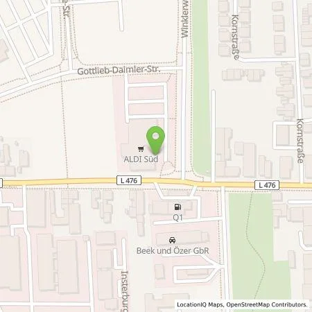 Standortübersicht der Tankstelle ALDI SÜD Immobilienverwaltungs-GmbH & Co. oHG in 40670 Meerbusch