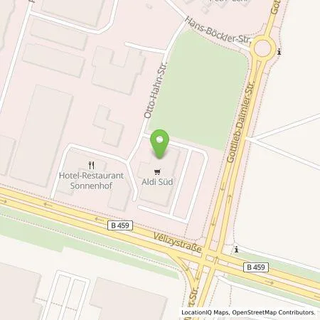 Standortübersicht der Tankstelle ALDI SÜD Immobilienverwaltungs-GmbH & Co. oHG in 63128 Dietzenbach