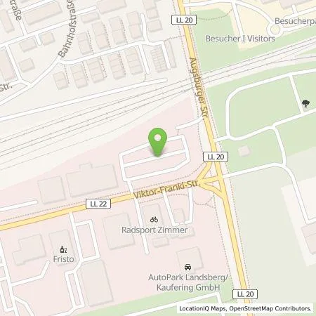 Standortübersicht der Tankstelle ALDI SÜD Immobilienverwaltungs-GmbH & Co. oHG in 86916 Kaufering