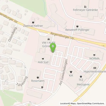 Standortübersicht der Tankstelle ALDI SÜD Immobilienverwaltungs-GmbH & Co. oHG in 93155 Hemau