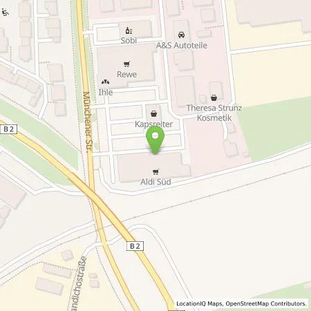 Standortübersicht der Tankstelle ALDI SÜD Immobilienverwaltungs-GmbH & Co. oHG in 86415 Mering