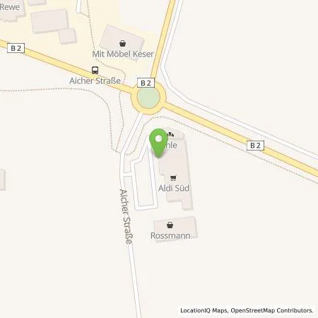 Standortübersicht der Tankstelle ALDI SÜD Immobilienverwaltungs-GmbH & Co. oHG in 82291 Mammendorf