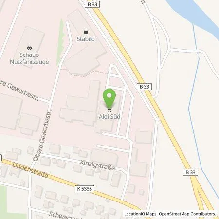 Standortübersicht der Tankstelle ALDI SÜD Immobilienverwaltungs-GmbH & Co. oHG in 77791 Berghaupten