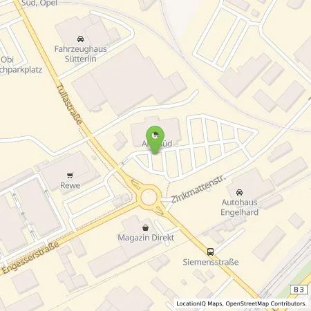 Standortübersicht der Tankstelle ALDI SÜD Immobilienverwaltungs-GmbH & Co. oHG in 79108 Freiburg