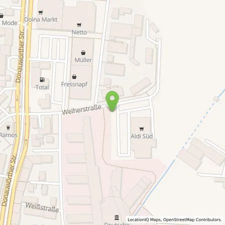 Standortübersicht der Tankstelle ALDI SÜD Immobilienverwaltungs-GmbH & Co. oHG in 86154 Augsburg
