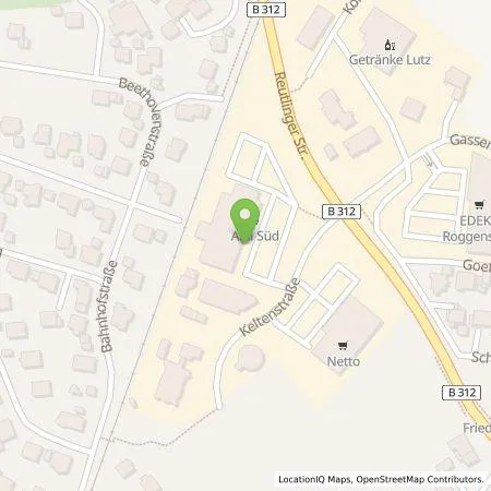 Standortübersicht der Tankstelle ALDI SÜD Immobilienverwaltungs-GmbH & Co. oHG in 72829 Engstingen