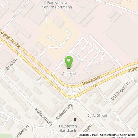 Standortübersicht der Tankstelle ALDI SÜD Immobilienverwaltungs-GmbH & Co. oHG in 70327 Stuttgart