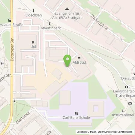 Standortübersicht der Tankstelle ALDI SÜD Immobilienverwaltungs-GmbH & Co. oHG in 70376 Stuttgart