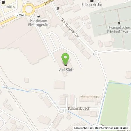 Standortübersicht der Tankstelle ALDI SÜD Immobilienverwaltungs-GmbH & Co. oHG in 40764 Langenfeld