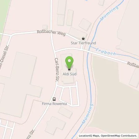 Standortübersicht der Tankstelle ALDI SÜD Immobilienverwaltungs-GmbH & Co. oHG in 64711 Erbach