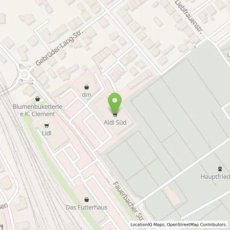 Standortübersicht der Tankstelle ALDI SÜD Immobilienverwaltungs-GmbH & Co. oHG in 61169 Friedberg