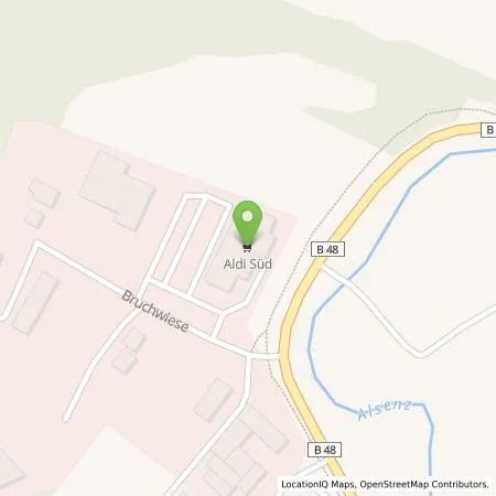 Standortübersicht der Tankstelle ALDI SÜD Immobilienverwaltungs-GmbH & Co. oHG in 55585 Altenbamberg