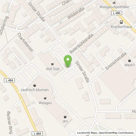 Standortübersicht der Tankstelle ALDI SÜD Immobilienverwaltungs-GmbH & Co. oHG in 66955 Pirmasens