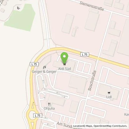 Standortübersicht der Tankstelle ALDI SÜD Immobilienverwaltungs-GmbH & Co. oHG in 77694 Kehl