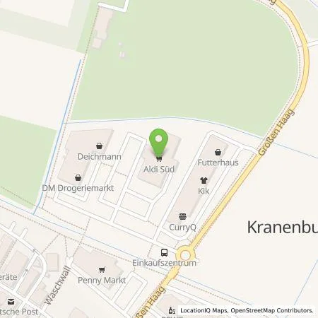 Standortübersicht der Tankstelle ALDI SÜD Immobilienverwaltungs-GmbH & Co. oHG in 47559 Kranenburg