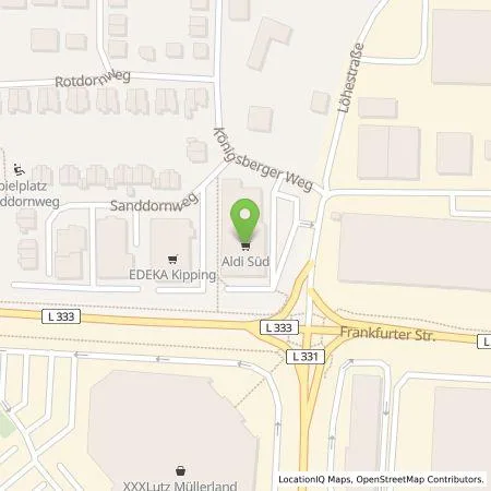 Standortübersicht der Tankstelle ALDI SÜD Immobilienverwaltungs-GmbH & Co. oHG in 53773 Hennef