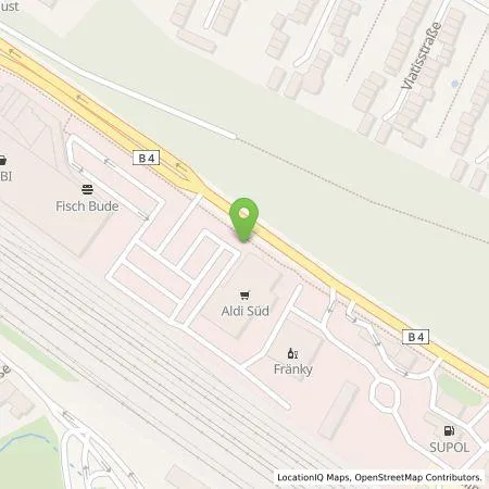 Standortübersicht der Tankstelle ALDI SÜD Immobilienverwaltungs-GmbH & Co. oHG in 90480 Nürnberg