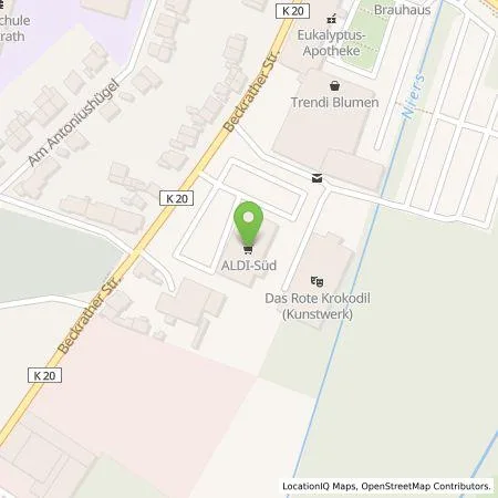 Standortübersicht der Tankstelle ALDI SÜD Immobilienverwaltungs-GmbH & Co. oHG in 41189 Mönchengladbach