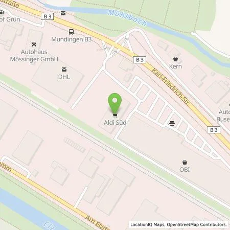 Standortübersicht der Tankstelle ALDI SÜD Immobilienverwaltungs-GmbH & Co. oHG in 79312 Emmendingen