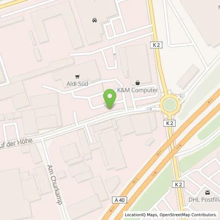 Standortübersicht der Tankstelle ALDI SÜD Immobilienverwaltungs-GmbH & Co. oHG in 47059 Duisburg