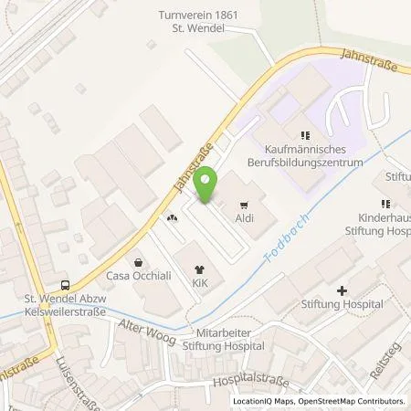 Standortübersicht der Tankstelle ALDI SÜD Immobilienverwaltungs-GmbH & Co. oHG in 66606 St. Wendel