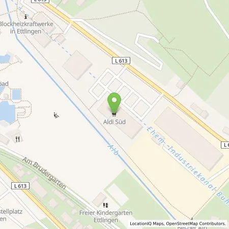 Standortübersicht der Tankstelle ALDI SÜD Immobilienverwaltungs-GmbH & Co. oHG in 76275 Ettlingen