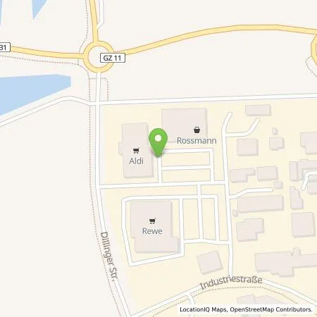 Standortübersicht der Tankstelle ALDI SÜD Immobilienverwaltungs-GmbH & Co. oHG in 89331 Burgau