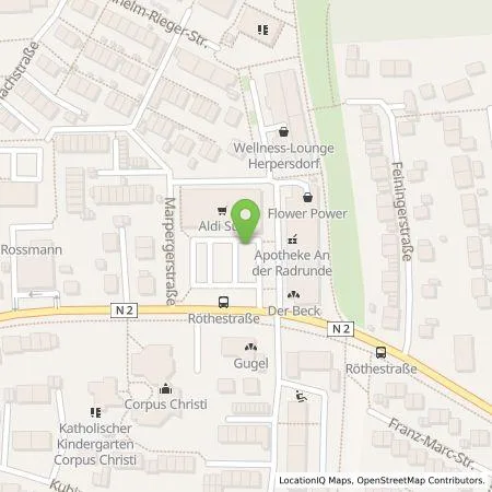 Standortübersicht der Tankstelle ALDI SÜD Immobilienverwaltungs-GmbH & Co. oHG in 90455 Nürnberg