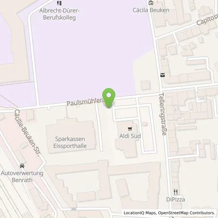 Standortübersicht der Tankstelle ALDI SÜD Immobilienverwaltungs-GmbH & Co. oHG in 40597 Düsseldorf