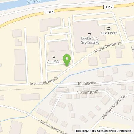 Standortübersicht der Tankstelle ALDI SÜD Immobilienverwaltungs-GmbH & Co. oHG in 79689 Maulburg