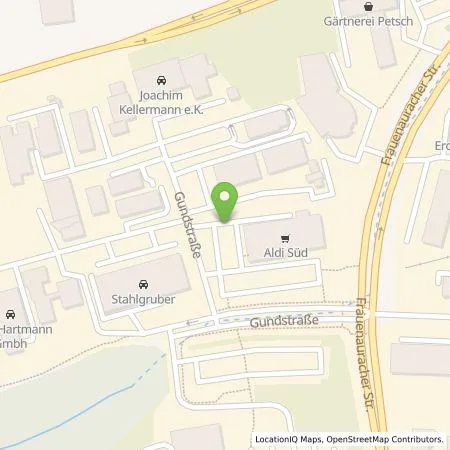 Standortübersicht der Tankstelle ALDI SÜD Immobilienverwaltungs-GmbH & Co. oHG in 91056 Erlangen