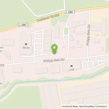 Standortübersicht der Tankstelle ALDI SÜD Immobilienverwaltungs-GmbH & Co. oHG in 35321 Laubach