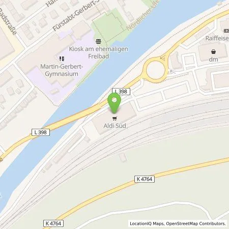 Standortübersicht der Tankstelle ALDI SÜD Immobilienverwaltungs-GmbH & Co. oHG in 72160 Horb am Neckar