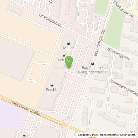 Standortübersicht der Tankstelle ALDI SÜD Immobilienverwaltungs-GmbH & Co. oHG in 83043 Bad Aibling