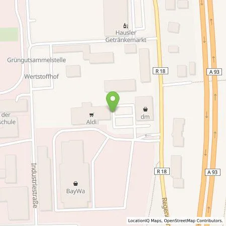 Standortübersicht der Tankstelle ALDI SÜD Immobilienverwaltungs-GmbH & Co. oHG in 93138 Lappersdorf