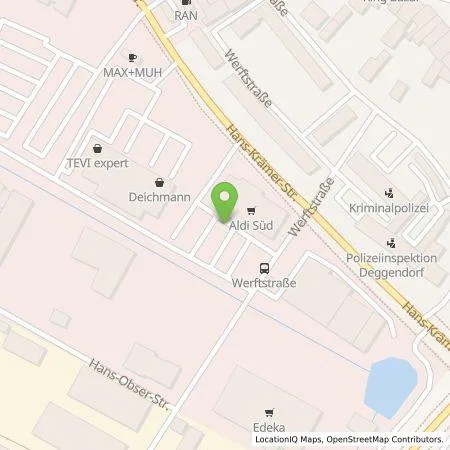 Standortübersicht der Tankstelle ALDI SÜD Immobilienverwaltungs-GmbH & Co. oHG in 94469 Deggendorf