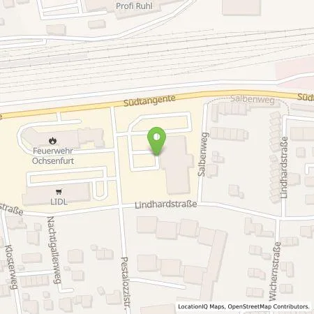 Standortübersicht der Tankstelle ALDI SÜD Immobilienverwaltungs-GmbH & Co. oHG in 97199 Ochsenfurt