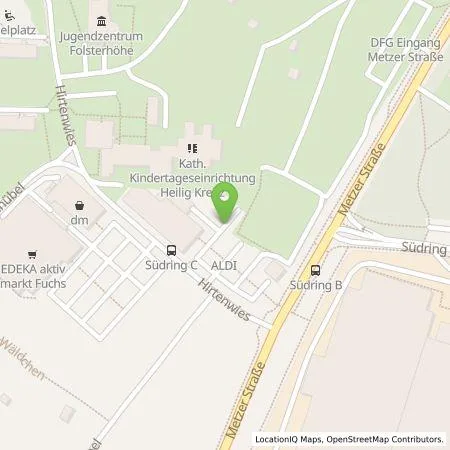 Standortübersicht der Tankstelle ALDI SÜD Immobilienverwaltungs-GmbH & Co. oHG in 66117 Saarbrücken