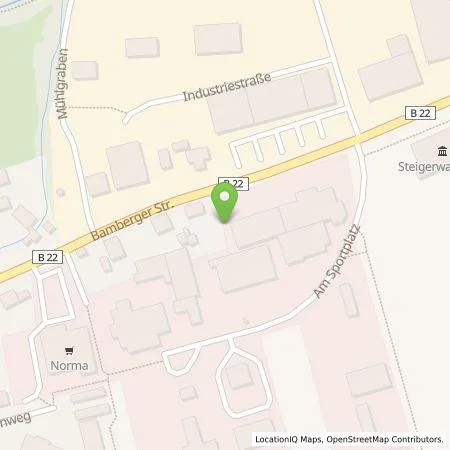 Standortübersicht der Tankstelle ALDI SÜD Immobilienverwaltungs-GmbH & Co. oHG in 96138 Burgebrach