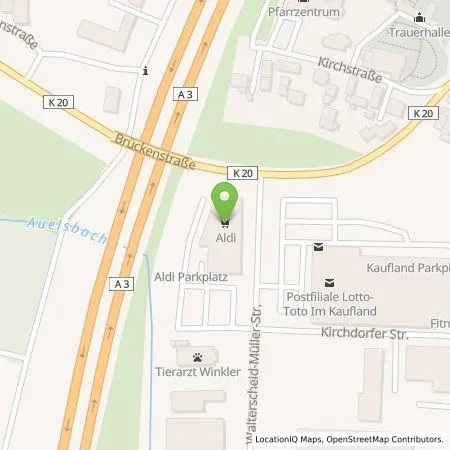 Standortübersicht der Tankstelle ALDI SÜD Immobilienverwaltungs-GmbH & Co. oHG in 53797 Lohmar