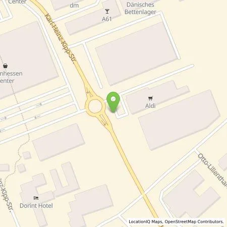 Standortübersicht der Tankstelle ALDI SÜD Immobilienverwaltungs-GmbH & Co. oHG in 55232 Alzey