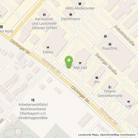 Standortübersicht der Tankstelle ALDI SÜD Immobilienverwaltungs-GmbH & Co. oHG in 82194 Gröbenzell