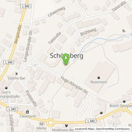 Standortübersicht der Tankstelle ALDI SÜD Immobilienverwaltungs-GmbH & Co. oHG in 75328 Schömberg