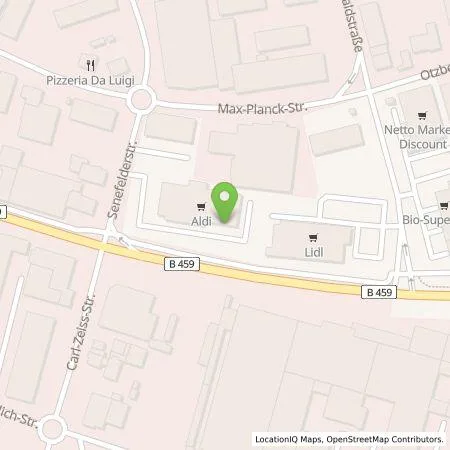 Standortübersicht der Tankstelle ALDI SÜD Immobilienverwaltungs-GmbH & Co. oHG in 63322 Rödermark