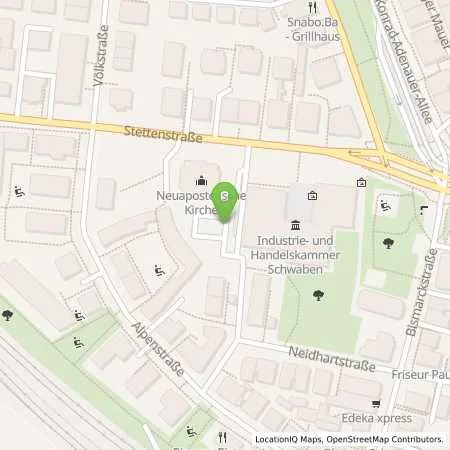 Standortübersicht der Tankstelle Lechwerke AG in 86150 Augsburg