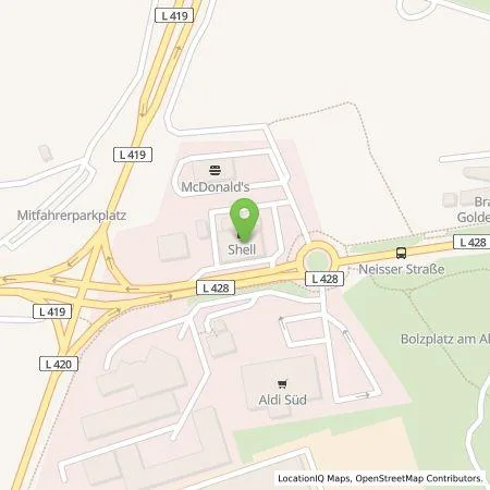 Standortübersicht der Tankstelle ALDI SÜD Immobilienverwaltungs-GmbH & Co. oHG in 55435 Gau-Algesheim