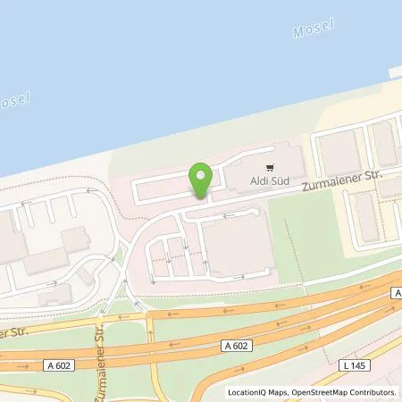 Standortübersicht der Tankstelle ALDI SÜD Immobilienverwaltungs-GmbH & Co. oHG in 54292 Trier