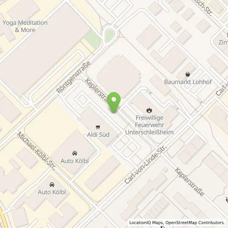 Standortübersicht der Tankstelle ALDI SÜD Immobilienverwaltungs-GmbH & Co. oHG in 85716 Unterschleißheim