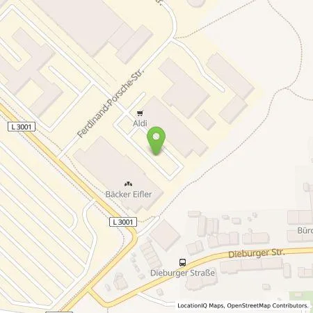 Standortübersicht der Tankstelle ALDI SÜD Immobilienverwaltungs-GmbH & Co. oHG in 60386 Frankfurt-Fechenheim